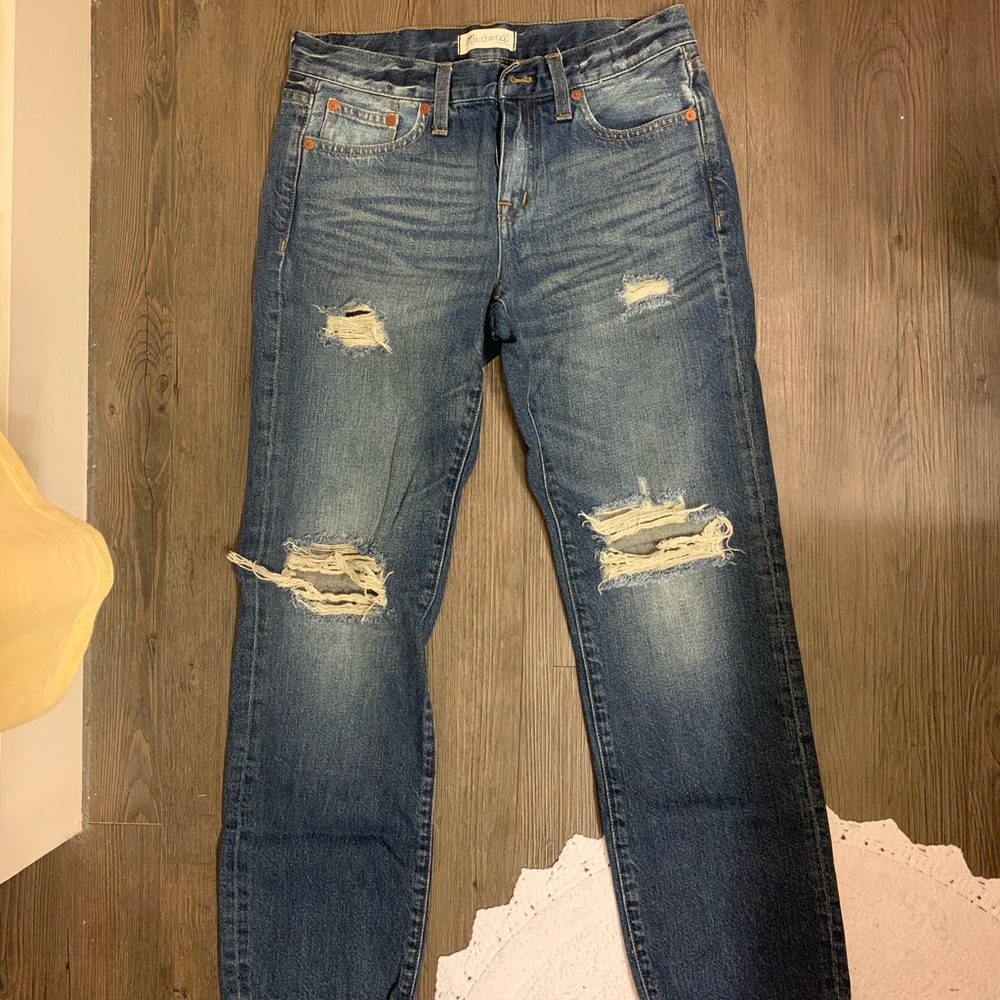 Madewell, boyfriend jeans, size 25